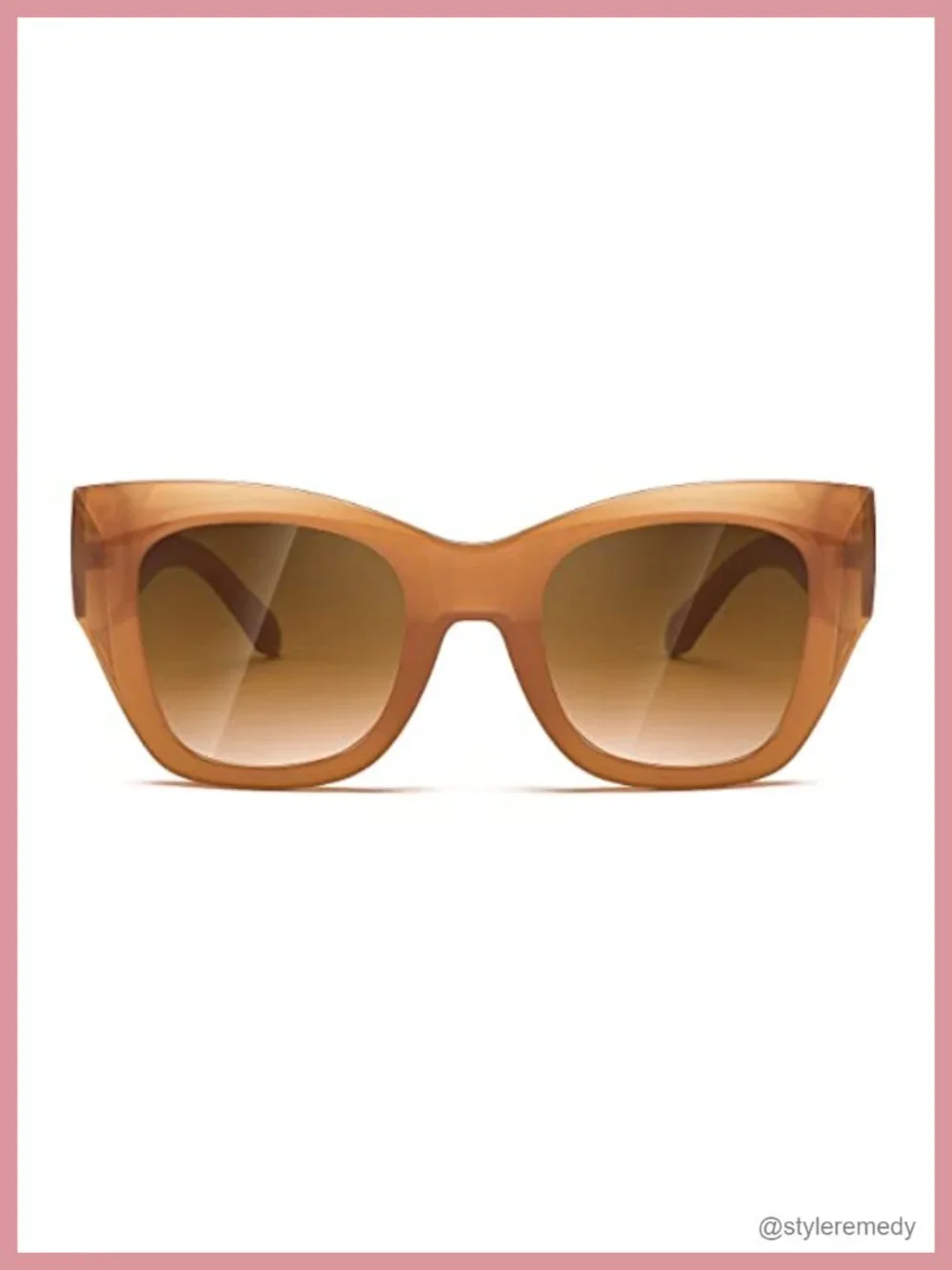 Oversized Square Retro Sunglasses UV400 Protection